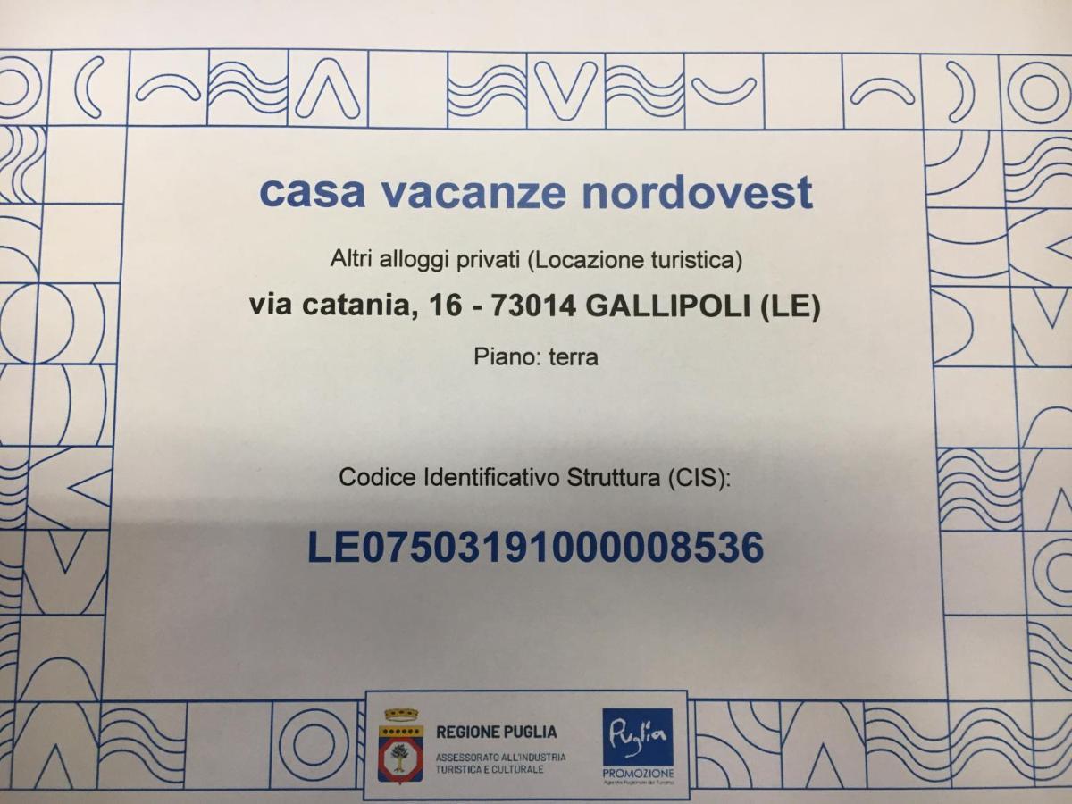 Casa Vacanze Nord-Ovest Gallipoli Extérieur photo